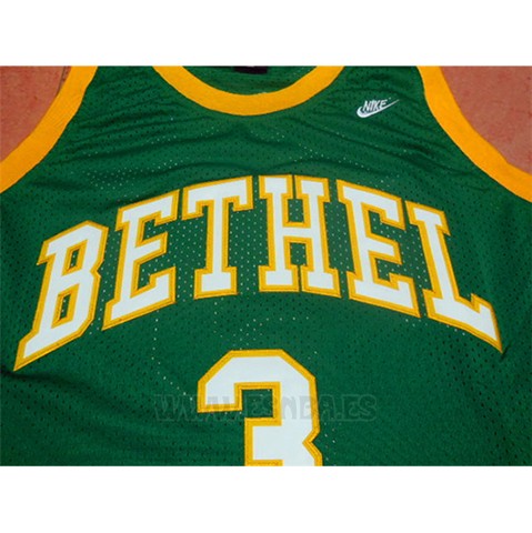 Camiseta Bethel Allen Iverson #3 Retro Verde
